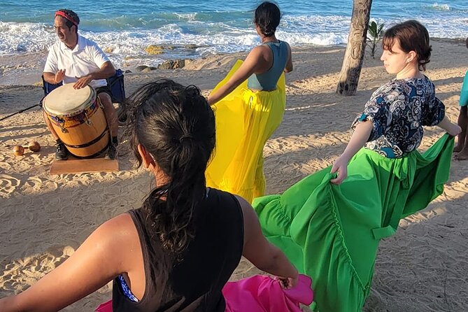 Afro Puerto Rican Folklore Bomba Class and Live Music - Dancing beside the beach at sunset
