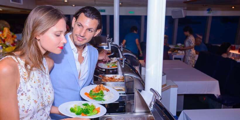 Bali/Benoa: Sunset Dinner Cruise with Show and Live Music - Benoa Bay and the first coastal views
