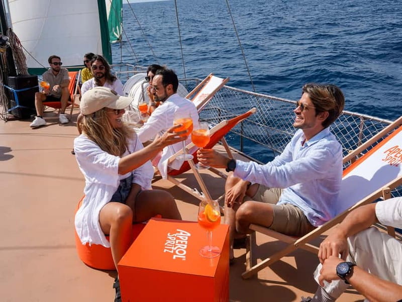 Barcelona: Sunset Sailing Cruise with Live Music - Boarding the wooden gulet