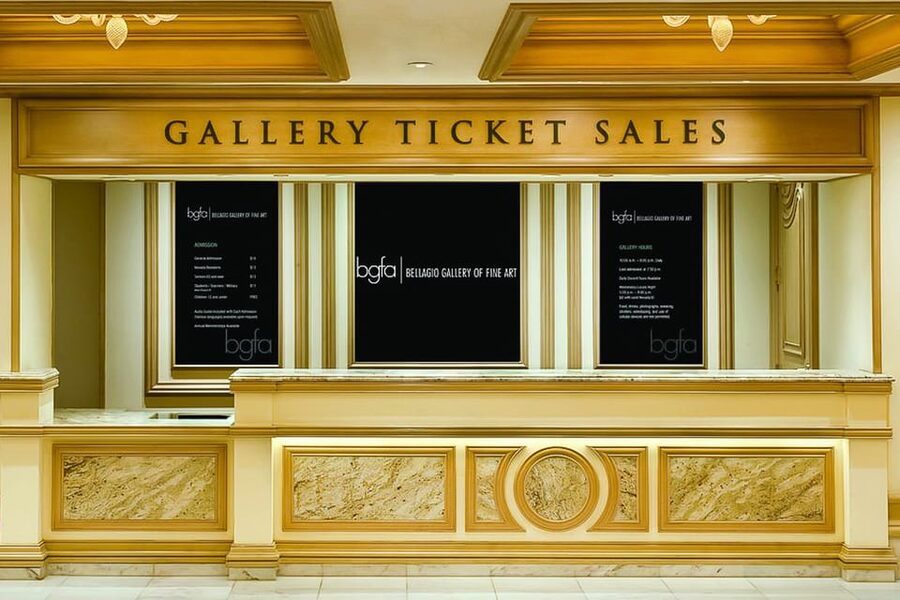 Bellagio Gallery of Fine Art: "American Duet: Jazz" Exhibit - Entering Bellagio Gallery of Fine Art at 3600 Las Vegas Boulevard