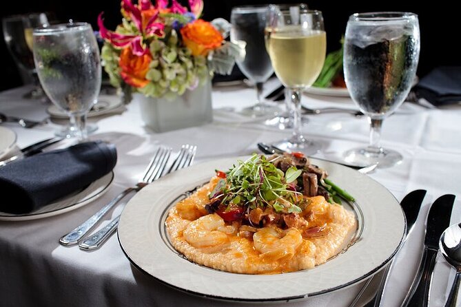 Charleston Harbor Luxury Dinner Cruise with Live Music - The first course sets a local tone