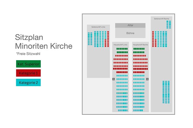 Classical Concerts in the Minorite Church - Tickets Vienna - The Sound From Different Seats