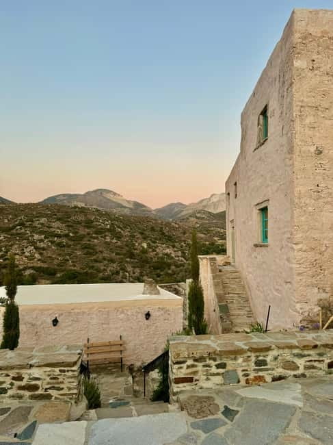 Classical guitar concert in a historic olive press - Meeting the blue van at Naxos General Hospital
