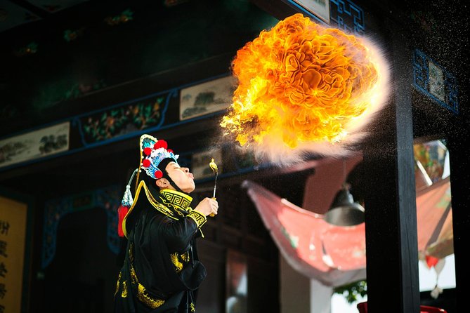Classsic sichuan Opera at sichuan Provincial Theater - Acrobats, fire, and bright costumes add variety