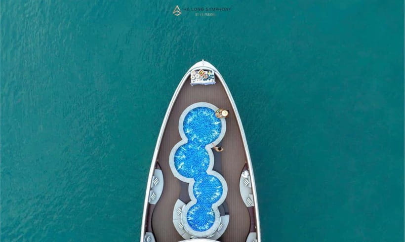 From Ha Long: Luxury Symphony Day Cruise with 2 Jacuzzi Pool - Sung Sot Cave from 11:45 to 12:45