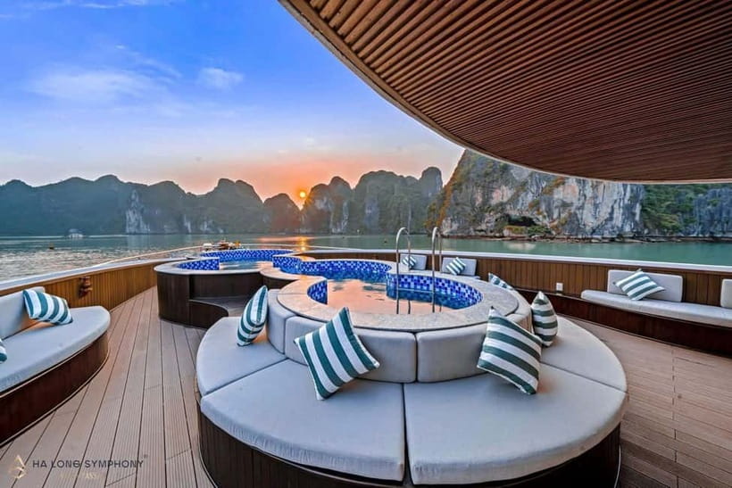 From Ha Long: Luxury Symphony Day Cruise with 2 Jacuzzi Pool - Luon Cave from 13:45 to 14:30