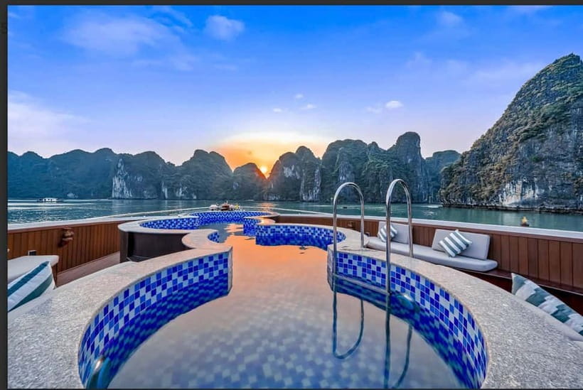 From Ha Long: Luxury Symphony Day Cruise with 2 Jacuzzi Pool - Returning to port at 17:30