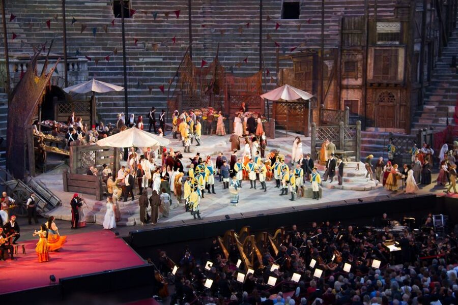 From Lake Garda: Verona Arena Opera Ticket with Transfer - The return walk and late-night ride home