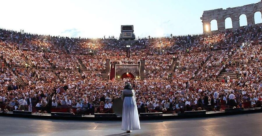 From Lake Garda: Verona Arena Opera Ticket with Transfer - The bus journey from Lake Garda