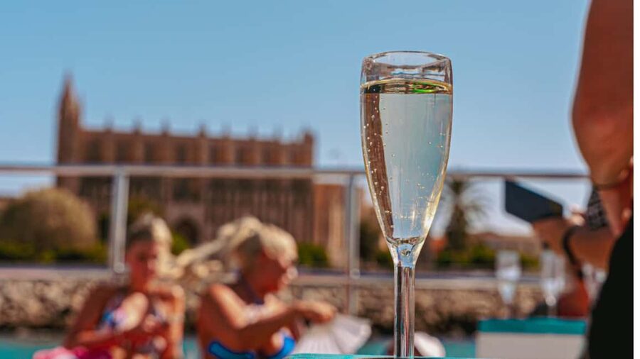 From Magaluf: Palma Bay Sightseeing Cruise with Live Music - A practical Mediterranean lunch on board