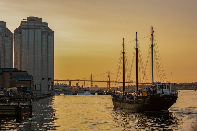 Halifax Sunset Cruise Ft. a Live Musician - Raising the sails during the cruise