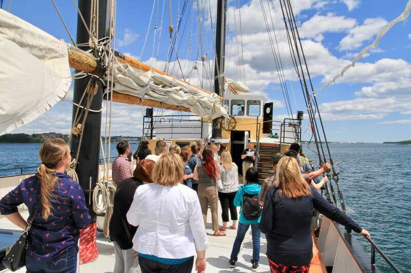 Halifax: Tall Ship Harbor Sailing Cruise with Live Music - Raising the largest sails in Halifax Harbour