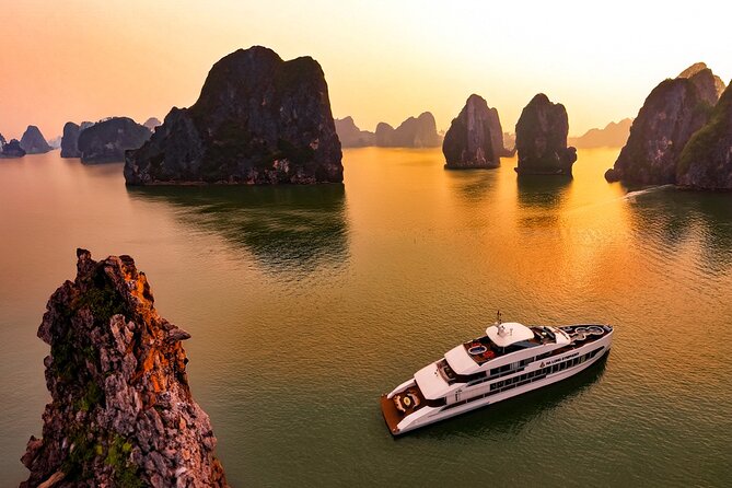 Hanoi to Ha Long Bay: Premium Symphony 5-Star Day Cruise - Ti Top Island and a short swim break