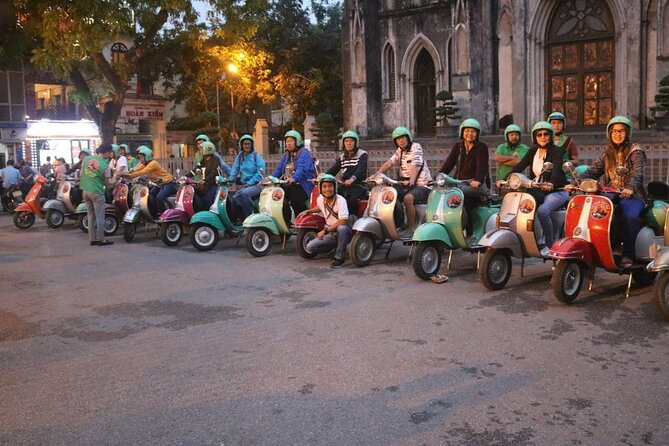 Hanoi Vespa After Dark Street Food Tour -Hidden Gem-Train Street - The Old Quarter opens the evening
