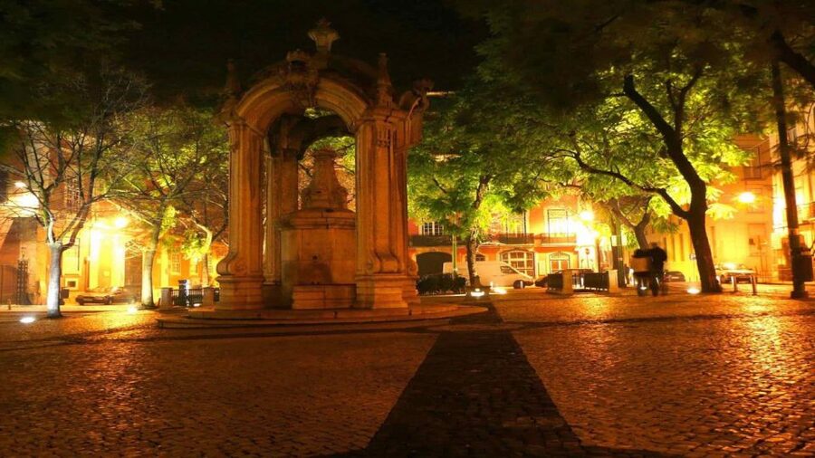 Lisbon: Evening City Tour with Dinner and Live Fado Show - Lisbon’s central squares after sunset