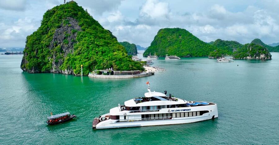 Luxury Ha Long Symphony Day Cruise With Lunch, Cave & Island - What a $72 day on Ha Long Symphony includes