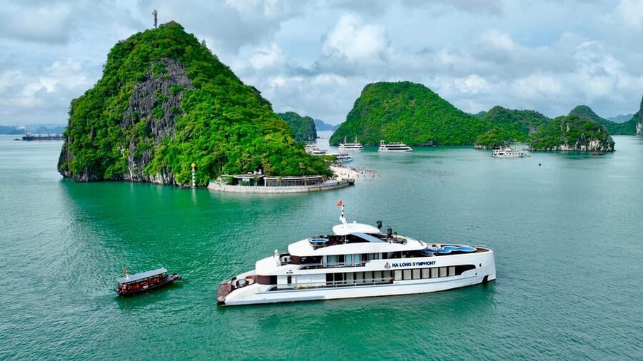 Luxury Ha Long Symphony Day Cruise With Lunch, Cave & Island - Starting at Halong International Cruise Port