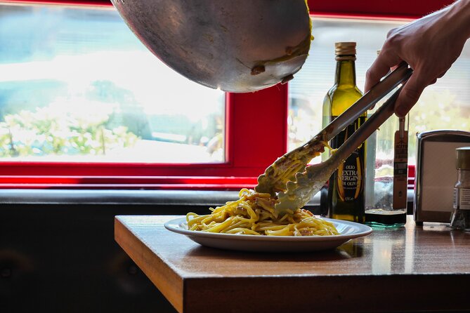 Make Pasta Carbonara from Scratch in a Jazz Club in Venice - Making carbonara at Al Vapore Jazz Club