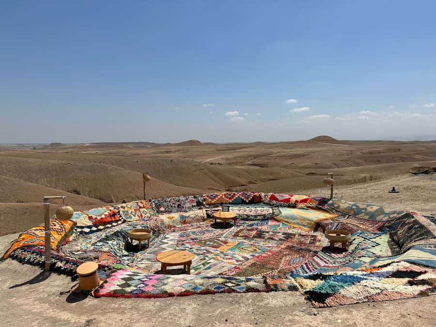 Marrakech: Agafay Desert Dinner, Camel Ride, and Music Show - Moroccan dinner under the stars