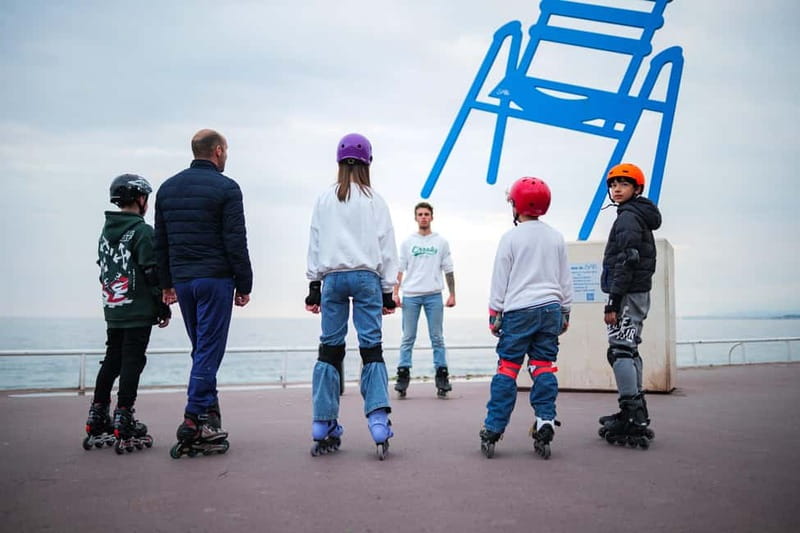 Nice: Sunset rollerblading tour, local socca, and live music! - Rolling along the Promenade des Anglais