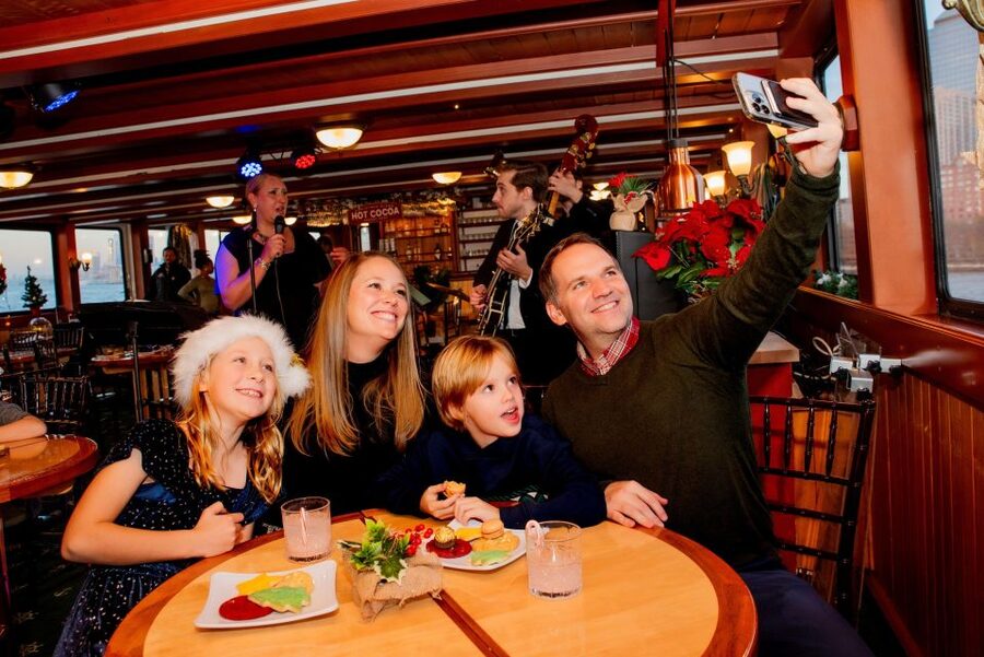NYC: Holiday Yacht Cruise with Jazz, Cocoa & Carols - Boarding at Chelsea Piers, Pier 62
