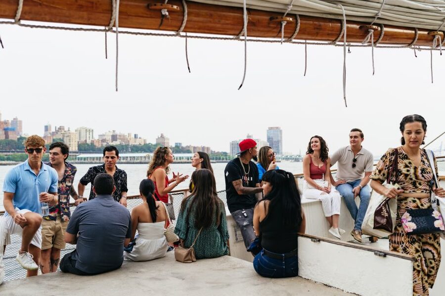 NYC: Sunset Jazz Sail aboard the 'Clipper City' - Jazz, drinks, and the onboard mood