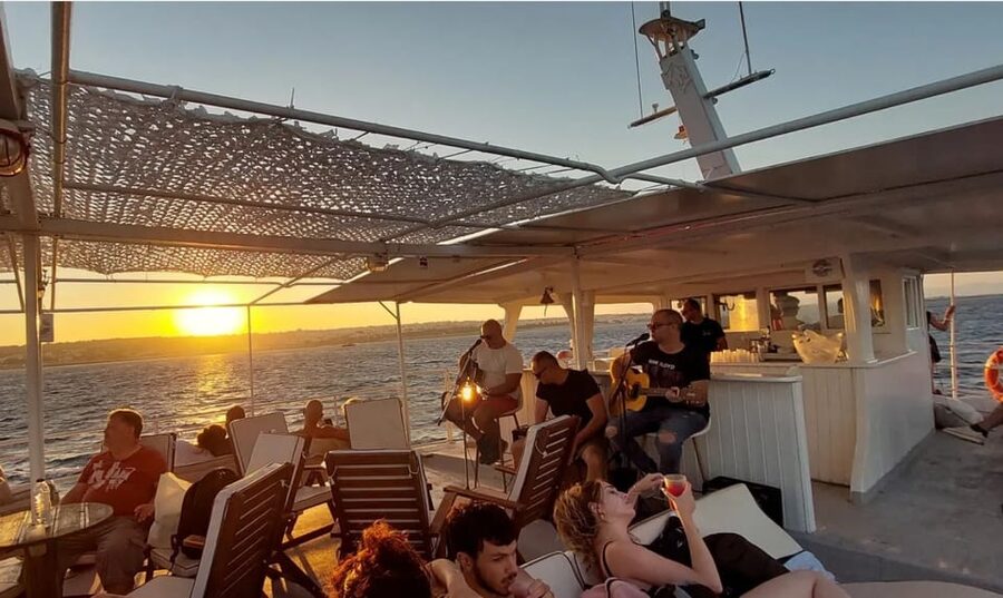 Rhodes: Sunset Cruise with Live Music, Wine & Greek Buffet - At a glance