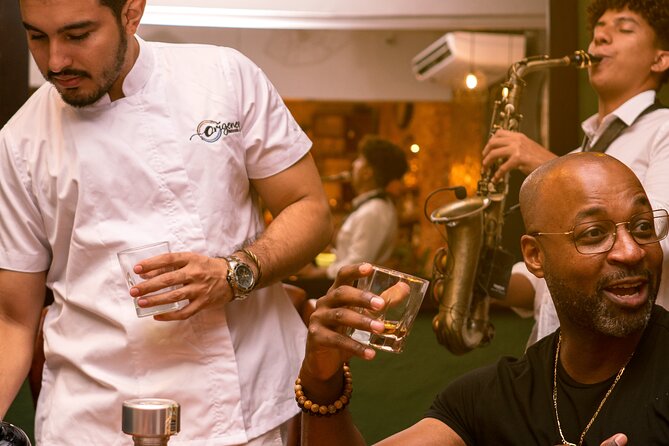 Rum & Rhythms a premium rum tasting with live music - Cheese, ham, fruit, and nuts keep the tasting balanced
