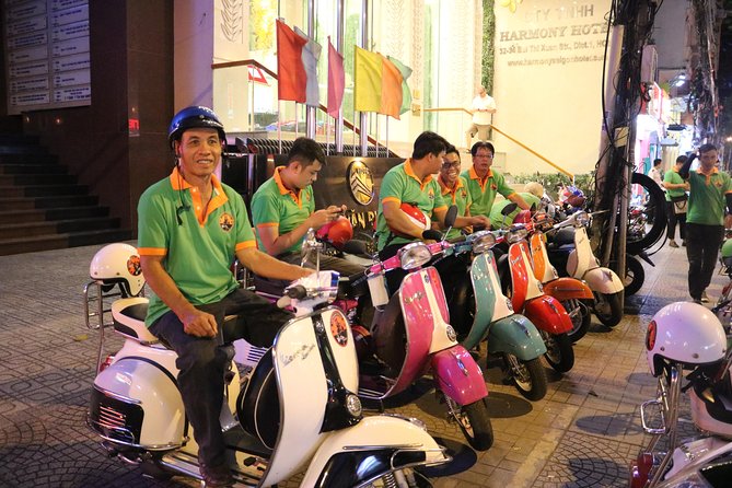 Saigon After Dark Vespa Street Food Tour + Live Music 4 hours - Ice cream, music, and a drink after dark