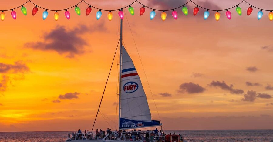 St Augustine: Nights of Lights Sail w Live Music& Sunset Opt - Key points at a glance