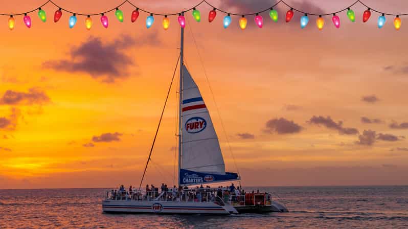 St Augustine: Nights of Lights Sail w Live Music& Sunset Opt - Boarding at Vilano Road