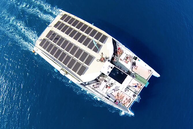 Sunset Catamaran Cruise with Live Music in Barcelona - Port Vell from the upper deck