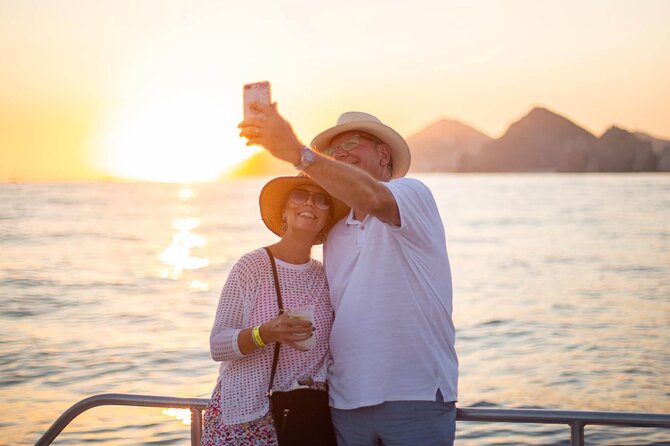 Sunset Cruise in Los Cabos with Jazz and Wine - Pelican Rock and Lover’s Beach come first