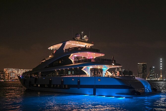 Superyacht Experience in Dubai with Dinner and Live Music - A late-night yacht departure from Dubai Harbour
