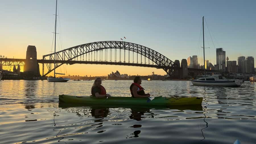Sydney Sunrise Private Kayak – Opera House & Harbour Bridge - Passing Luna Park from the water