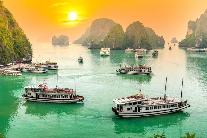 Symphony Luxury Cruise One Day Trip, Buffet Lunch (pool on top) - Leaving Hanoi at 7 a.m. for Ha Long Bay
