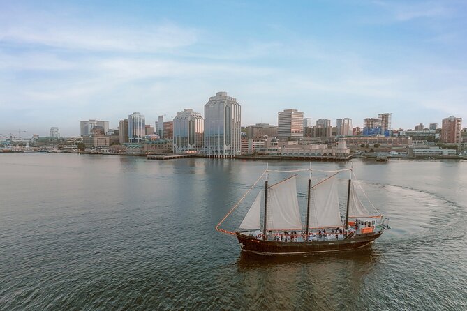 Tall Ship Silva Sailing Cruise Ft. a Live Musician - Georges Island and the open harbour view