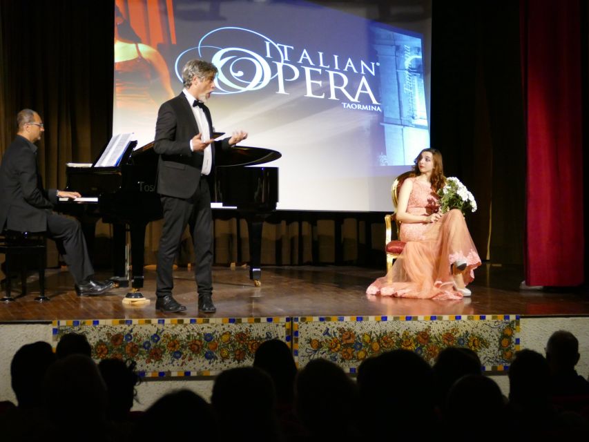 Taormina: Opera Performance in the Nazarena Theater - Prosecco, the terrace, and the interval