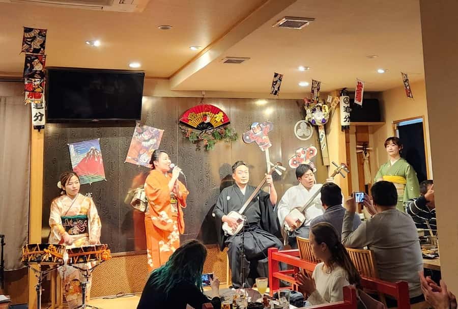 Tokyo: Traditional Asakusa Music Show with Dinner - A strong first look at Asakusa from above