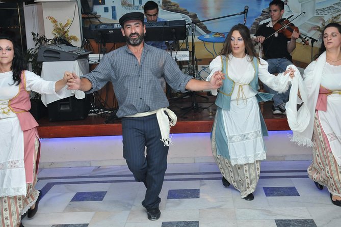 Traditional Greek Night live Music & Dinner Show in Santorini - Live music begins at 9 pm