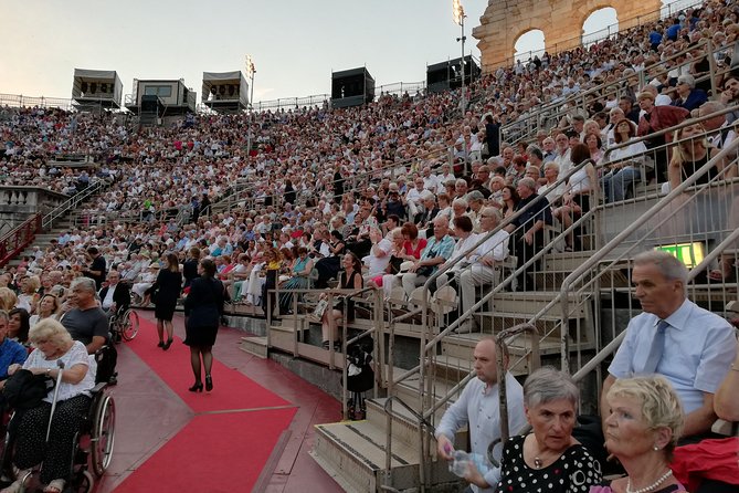 Transfer from Lake Garda to Verona Arena and Opera Ticket - What happens if rain cancels the performance