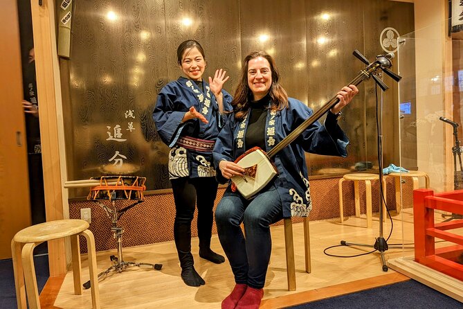 Tsugaru shamisen performance over traditional dinner - Walking to the restaurant in Asakusa
