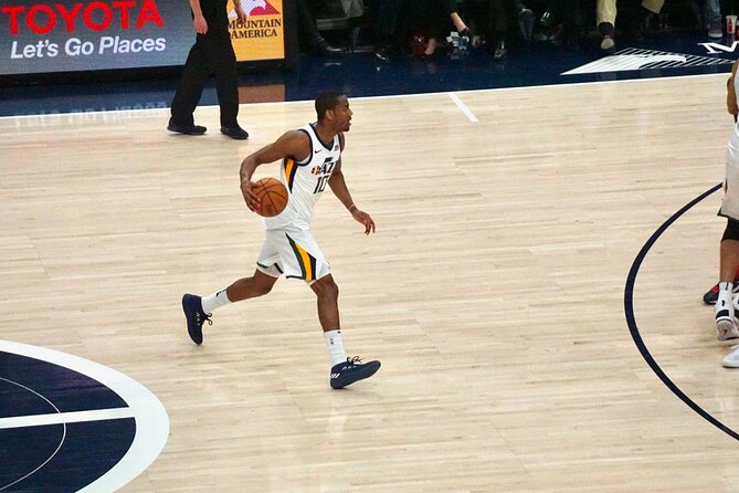 Utah Jazz Basketball Game Ticket at Delta Center - Inside the arena: basketball, screens, and crowd energy
