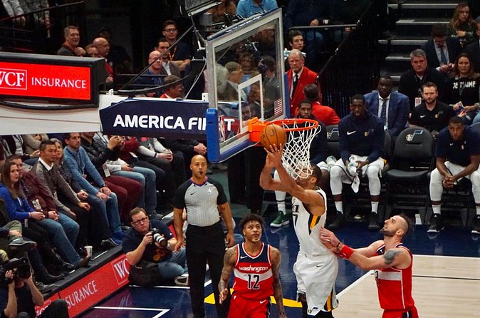 Utah Jazz Basketball Game Ticket at Delta Center - Half-time shows and fan activities