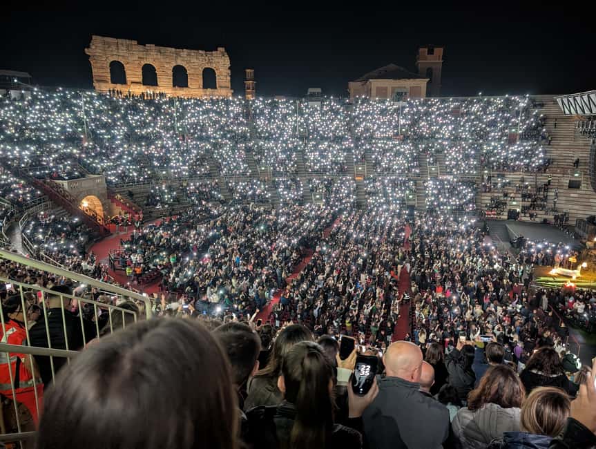 Verona: Arena di Verona Opera Ticket - What the opera evening is like inside
