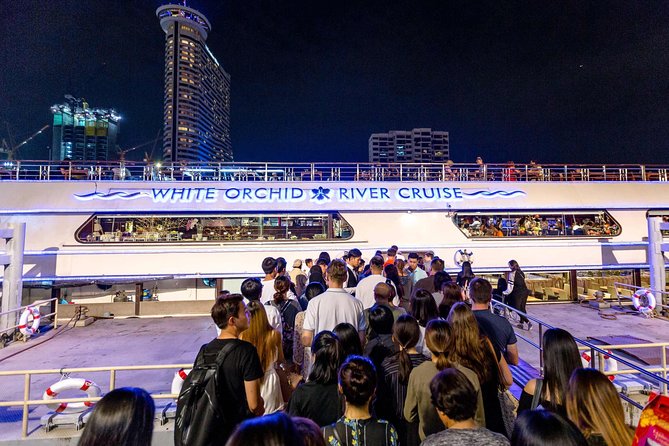 White Orchid Dinner Cruise from Bangkok with Pickup & Live Music - Returning to River City at 9:45 p.m.
